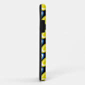 Zwarte regenboogharten patroon Case-Mate iPhone case (Achterkant/rechts)