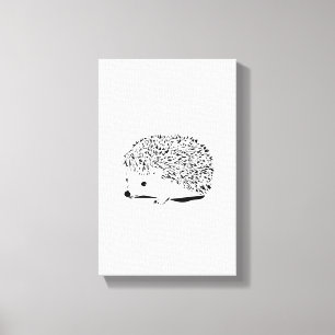 Zwarte reiger canvas afdruk