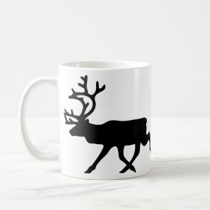 Zwarte rendier/Cariou Silhouette Koffiemok
