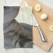 Zwarte Rhino Theedoek (Quarter Fold)