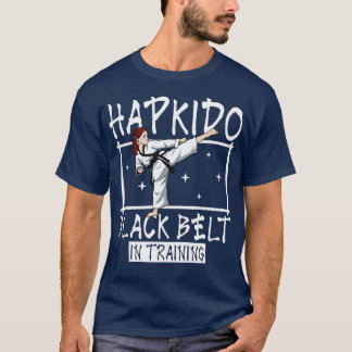 Zwarte riem in training Hapkido T-shirt