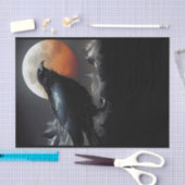 Zwarte rij bij maanlicht tissuepapier (Craft)