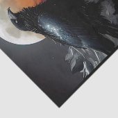 Zwarte rij bij maanlicht tissuepapier (Detail)