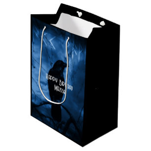 Zwarte rij met donkerdere Gothic op zaterdag Medium Cadeauzakje