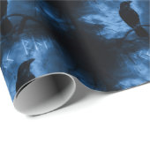 Zwarte rij met draaiende donkere Gothic stijl Cadeaupapier (Rol Hoek)