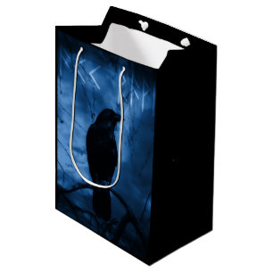 Zwarte rij met draaiende donkere Gothic stijl Medium Cadeauzakje