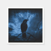 Zwarte rij met draaiende donkere Gothic stijl Servet (Voorkant)