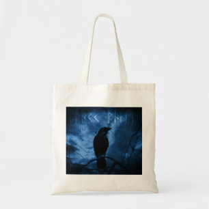 Zwarte rij met draaiende donkere Gothic stijl Tote Bag