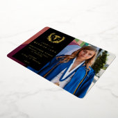 Zwarte RN Caduceus Afstudeerfoto Aankondiging (Gedraaid)