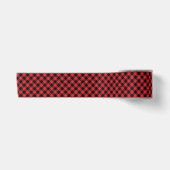 Zwarte Rode Buffel Geruit Plaid Lint (Voorkant)