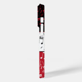 Zwarte rode en witte muzieknoten Hoesje-Mate iPhon Case-Mate iPhone Case (Achterkant / Links)