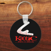 Zwarte, rode en witte Sleutelhanger (Voorkant)