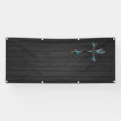 zwarte rode kerk spandoek (Horizontaal)