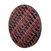 zwarte rode moerassen dartbord (Voorkant Rechts)