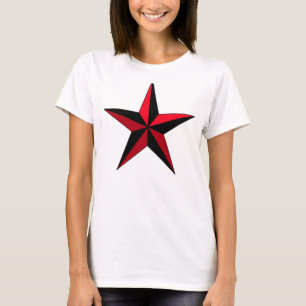 Zwarte & Rode Ster T-shirt