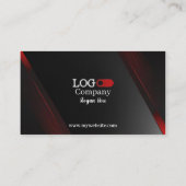 Zwarte & Rode Visitekaartjes 38 Pack van 100 (Achterkant)