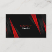 Zwarte & Rode Visitekaartjes 44 Pack van 100 (Achterkant)