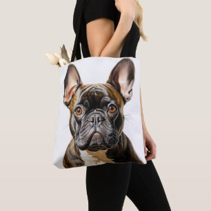 ZWARTE RODE WITTE FRANSE BULLDOG DRAAGTAS