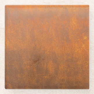Zwarte roest, metalen textuur close-up. glazen onderzetter