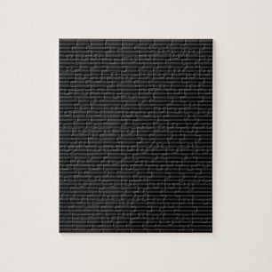 Zwarte & rokerige zwarte smalle verticale strepen legpuzzel