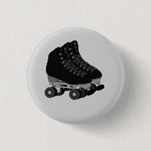 Zwarte rollerschaatsen knop