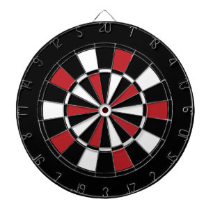 Zwarte Rood- en Wittekentaart Dartbord