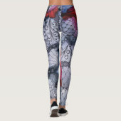 Zwarte Roos Leggings (Achterkant)