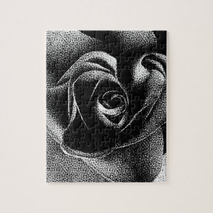 ZWARTE ROOS LEGPUZZEL