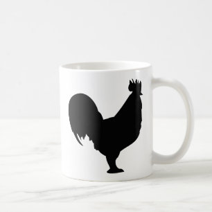 zwarte rooster koffiemok