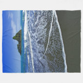 ZWARTE ROTS FLEECE DEKEN (Voorkant (Horizontaal))