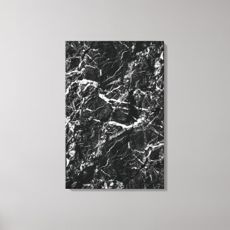 Zwarte rots surreële natuur nep steen textuur canvas afdruk