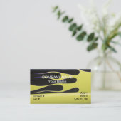 zwarte rotsvlammen visitekaartje (Staand voorkant)