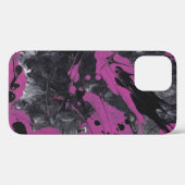 Zwarte roze abstract. Case-Mate iPhone case (Achterkant (horizontaal))