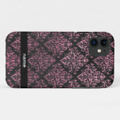 zwarte roze demask aangepaste telefooncel Case-Mate iPhone case (Achterkant (horizontaal))