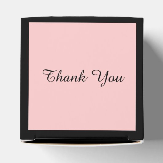 zwarte roze eiffeltoren  parijs bruiloft bedankdoosjes (Bovenkant)