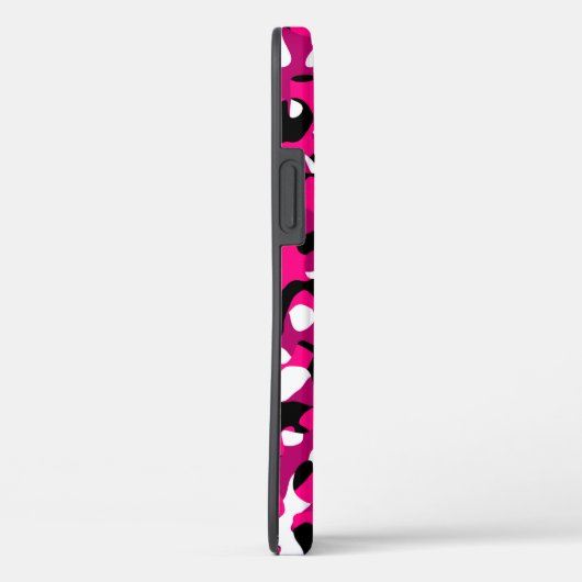 zwarte roze en witte kamo Case-Mate iPhone case (Achterkant / Rechts)