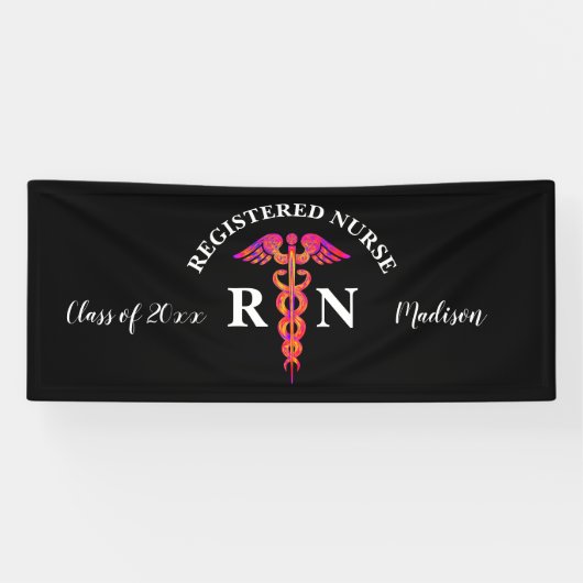 Zwarte roze hardnekkige weekpartij spandoek (Horizontaal)