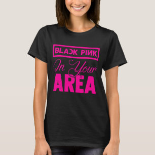 Zwarte roze in uw gebied K Pop Kpop Korea Pop T-shirt