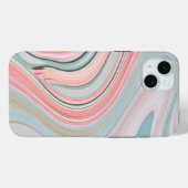 zwarte roze koraalmunt groene marmer zwelt regenbo Case-Mate iPhone case (Achterkant (horizontaal))