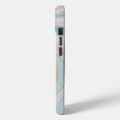 zwarte roze koraalmunt groene marmer zwelt regenbo Case-Mate iPhone case (Achterkant / Links)
