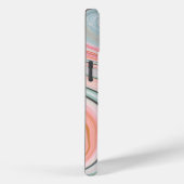 zwarte roze koraalmunt groene marmer zwelt regenbo Case-Mate iPhone case (Achterkant / Rechts)