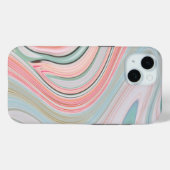 zwarte roze koraalmunt groene marmer zwelt regenbo Case-Mate iPhone case (Achterkant (horizontaal))