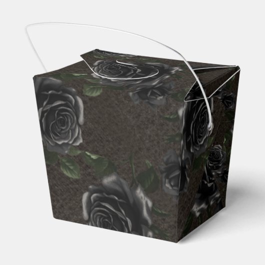  zwarte Rozen Bedankdoosjes (Achterkant)