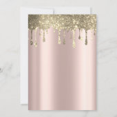 Zwarte Rozen Eiffeltoren gouden druppels Kaart (Achterkant)