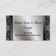  zwarte Rozen Gold Visitekaartjes
