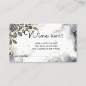 Zwarte Rozen Vrijgezellenfeest Wijn Raffle Ticket (Voorkant)