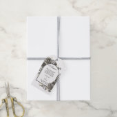 Zwarte Rozen Welkom Party Favor Bruiloft Favor Cadeaulabel (Met Touw)