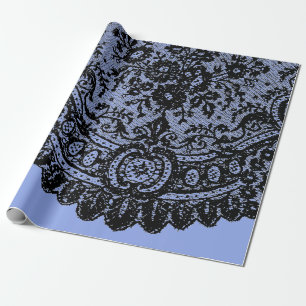 ZWARTE RUIMTE EN BLAUWE WRAPPINGSPAPIER CADEAUPAPIER