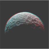 Zwarte ruimte en planeet in zonnestelsel. sterrenk sticker (Voorkant)