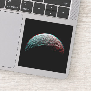 Zwarte ruimte en planeet in zonnestelsel. sterrenk sticker